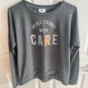 Graphic Do All Things With Ca(r)(k)e Long Sleeve Top